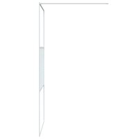 Inloopdouchewand 90x195 cm transparant ESG-glas wit 4