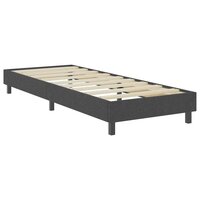 Boxspring stof donkergrijs 100x200 cm 4