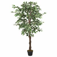 Kunstplant ficus 378 bladeren 80 cm groen 2