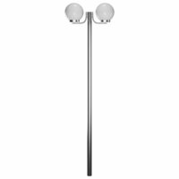 Tuinlantaarn met 2 peertjes 220 cm 2