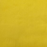 Bank met kussens 3-zits fluweel geel 8