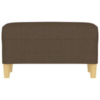 Bankje 70x35x41 cm stof bruin 3