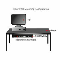 PC houder Startech RK419WALLV 3