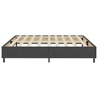 Boxspringframe stof grijs 200x200 cm 5