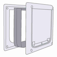 Kattenluik Trixie Wit Plastic 2