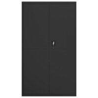 Archiefkast 105x40x180 cm staal zwart 3