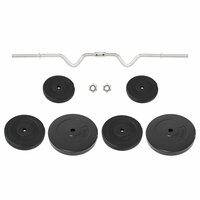 Halter gebogen met gewichten 60 kg 2