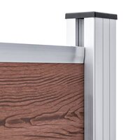 Schuttingpanelenset 526x146 cm HKC bruin   7