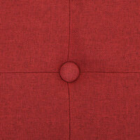 Opbergbank inklapbaar kunstlinnen wijnrood 7