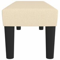 Bankje 100x30x30 cm stof cr&egrave;mekleurig 4