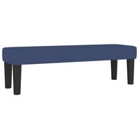 Bankje 100x30x30 cm stof blauw 2
