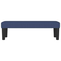 Bankje 100x30x30 cm stof blauw 3