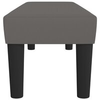 Bankje 100x30x30 cm kunstleer grijs 4