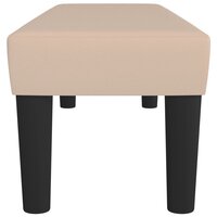 Bankje 100x30x30 cm kunstleer cappuccinokleurig 4