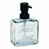 Zeepdispenser Pure Soap 250 ml Kristal Zwart Plastic (12 Stuks) 2