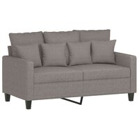 3-delige Loungeset met kussens stof taupe 3