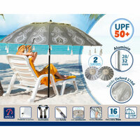 Strandparasol &Oslash; 240 cm SPF50+ Orientaals 2
