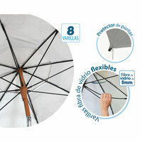 Strandparasol Grijs &Oslash; 200 cm SPF50+ Boho 4