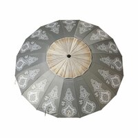 Strandparasol Grijs &Oslash; 220 cm SPF50+ Boho 2
