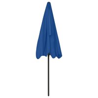 Strandparasol 200x125 cm azuurblauw 5