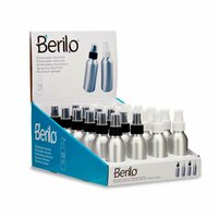 Verstuiverfles Berilo CH9979-2 Wit Zwart Transparant Zilverkleurig Aluminium Polypropyleen 100 ml (24 Stuks) 3
