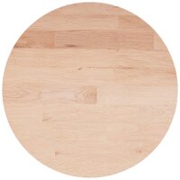 Tafelblad rond &Oslash;30x1,5 cm onbehandeld massief eikenhout 2