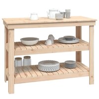 Werkbank 110,5x50x80 cm massief grenenhout 4