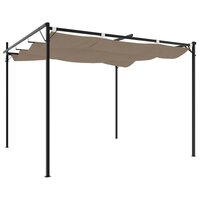 Pergola met uitschuifbaar dak 295x292x230 taupe 5
