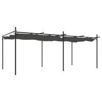Pergola met uitschuifbaar dak 589x292x230 antracietkleurig 2