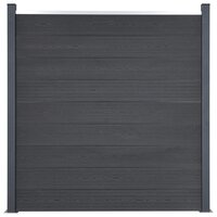 Schuttingpaneelset 180x186 cm HKC grijs 2