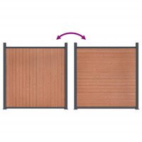 Schuttingpaneel 526x186 cm HKC bruin 8