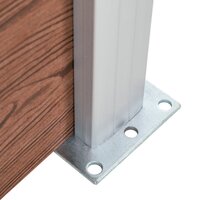 Schuttingset 1 vierkant en 1 schuin 273x186 cm HKC bruin 6