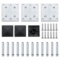 Schuttingpanelenset 353x146 cm HKC grijs   9