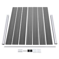 Schuttingpanelenset 526x146 cm HKC grijs   6