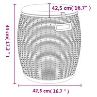 Tuinbox 4-in-1 polypropeen zwart 9