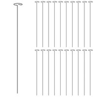 Plantenstaken 20 st 61 cm staal donkergroen 3