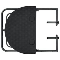 Balkontafel hangend 60x64x83,5 cm rattan-look kunststof zwart 6