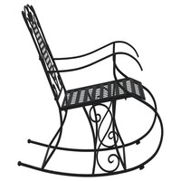 Schommelbank 84 cm staal zwart 4