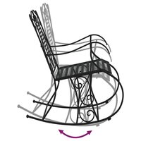 Schommelbank 84 cm staal zwart 6