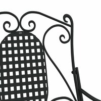 Schommelbank 84 cm staal zwart 7