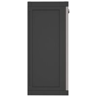 Tuinkast 65x37x85 cm polypropeen grijs en zwart 5