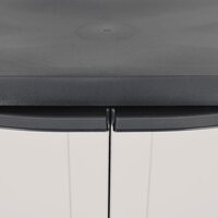 Tuinkast 65x37x85 cm polypropeen grijs en zwart 7