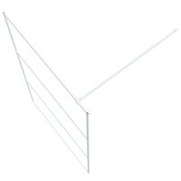 Inloopdouchewand 115x195 cm transparant ESG-glas wit 5