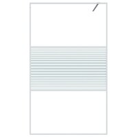 Inloopdouchewand 115x195 cm transparant ESG-glas wit 3