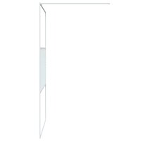 Inloopdouchewand 115x195 cm transparant ESG-glas wit 4