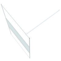 Inloopdouchewand 115x195 cm transparant ESG-glas wit 5