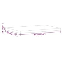 Wastafelblad 60x40x2,5 cm massief beukenhout 7