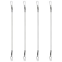 Touwen met karabijnhaak 4 st rubber 2