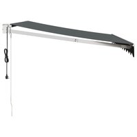 Luifel elektrisch uitschuifbaar 3,5x2,5 m antracietkleurig 4