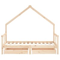 Kinderbedframe met lades 80x160 cm massief grenenhout 5